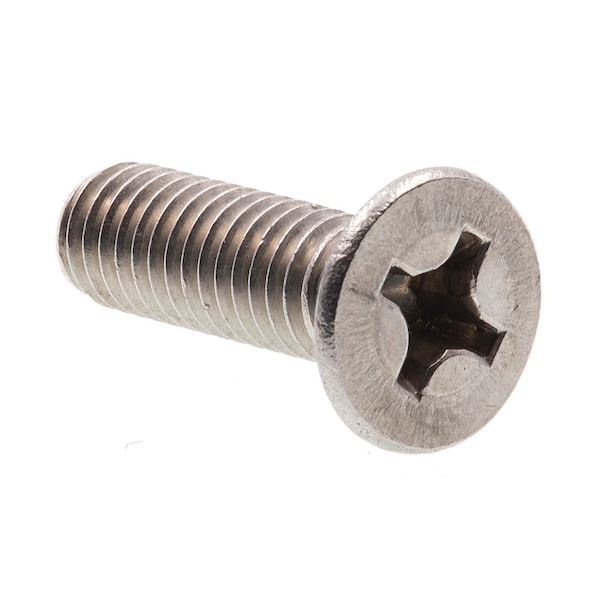 Prime-Line Machine Screw, Metric, Flat Head, Phillip Drive M6-1.0 X 20MM A2-70 Stainless Steel 10PK 9121544 - main